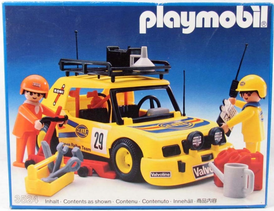 Playmobil Set 3524v3 Yellow Rally Car Klickypedia