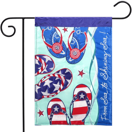Applique Garden Flags Summer Fasci Garden