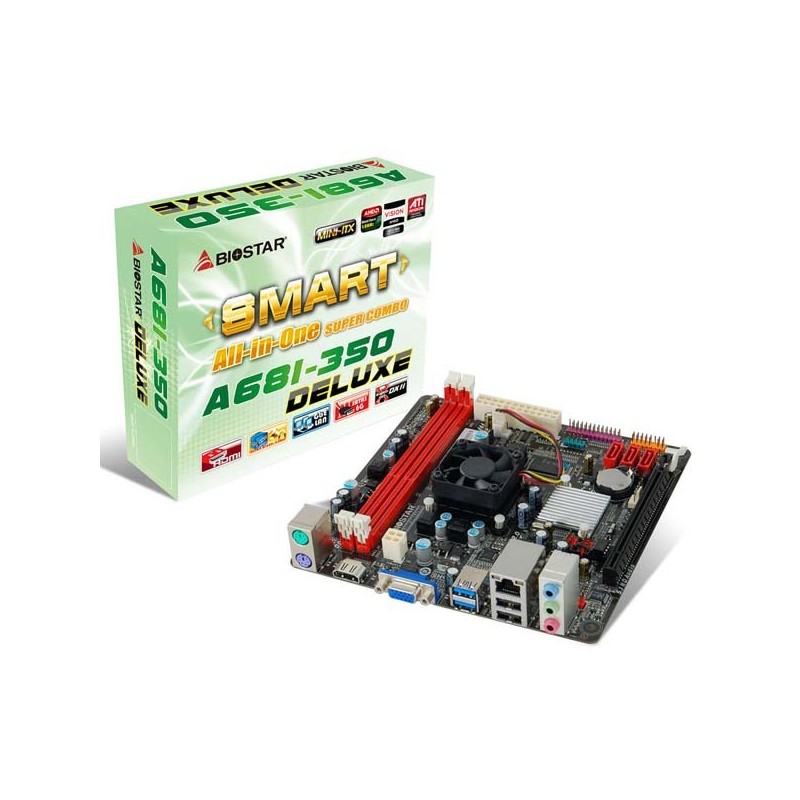 Jual Harga Biostar A68i350 Deluxe Builtup CPU AMD APU 350D DualCore