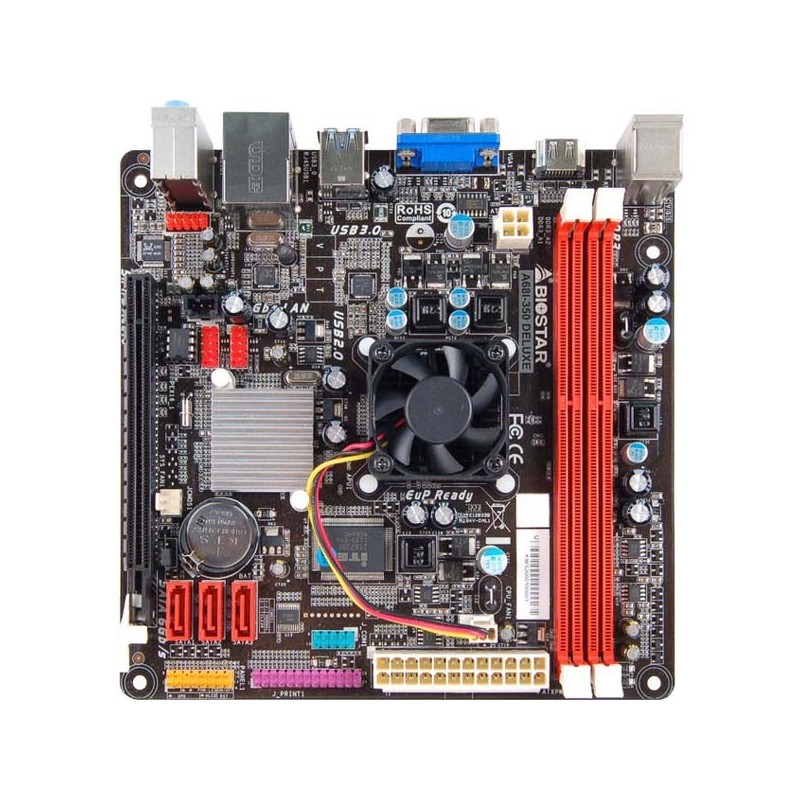 Jual Harga Biostar A68i350 Deluxe Builtup CPU AMD APU 350D DualCore