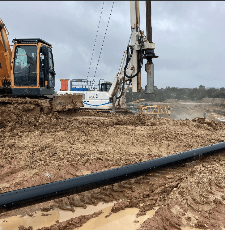 Wangaratta Landfill gas well drilling and passive gas installation