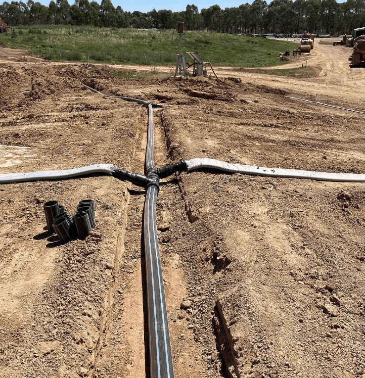 Wangaratta Landfill gas well drilling and passive gas installation