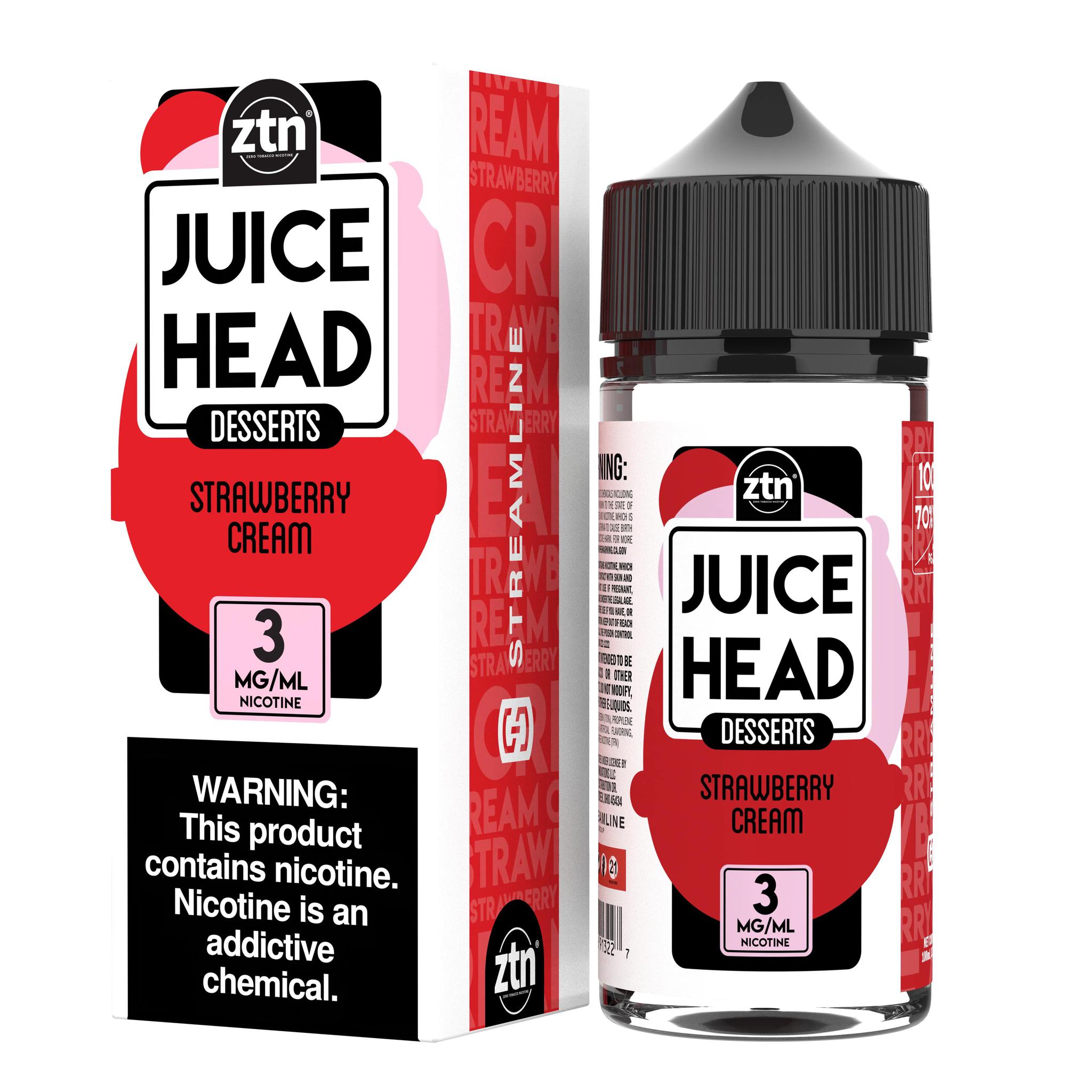 Juice Head Dessert ZTN Strawberry Cream KLOWDZ Vapor &