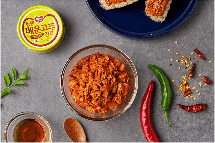 DONGWON DOUBLE HOT PEPPER TUNA 150G