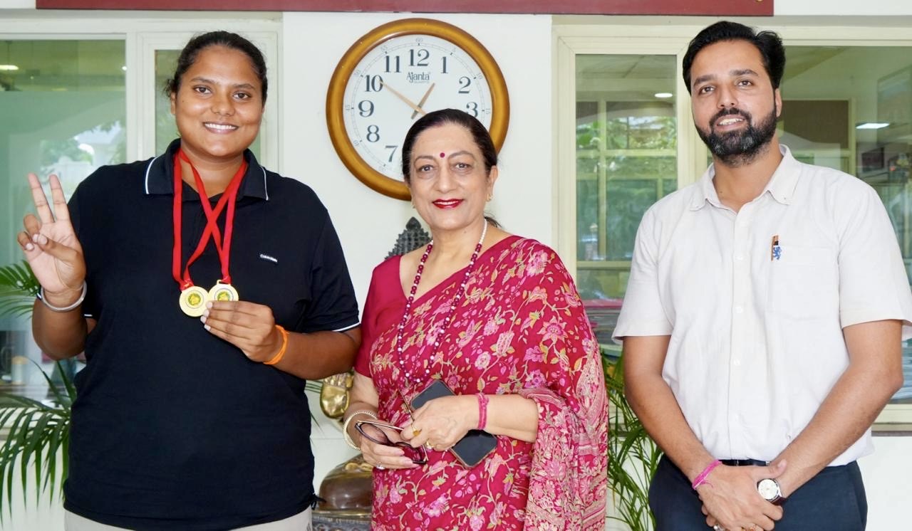 Kanya Maha Vidyalaya KMV’s Gurjeet Kaur bags gold medalin Shot Put