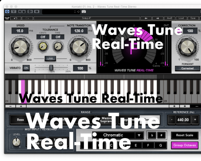Waves Tune Realtime 使い方と感想 夢のピッチ補正 Edited by KN