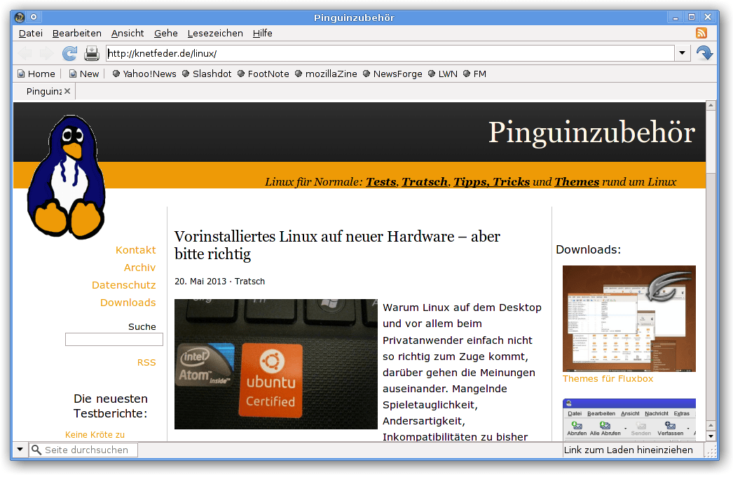 Der aussterbende Gecko wie die Browser mit Mozilla