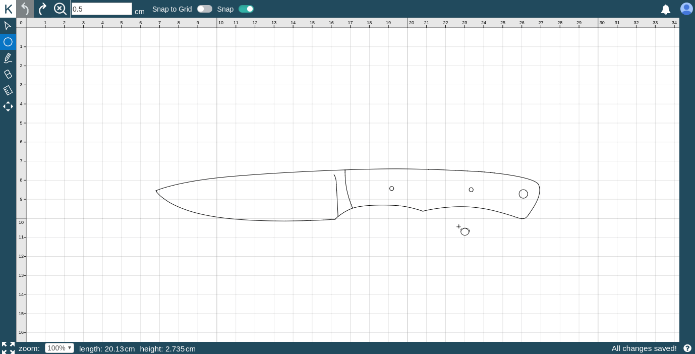 Knifeprint Online knife design tool
