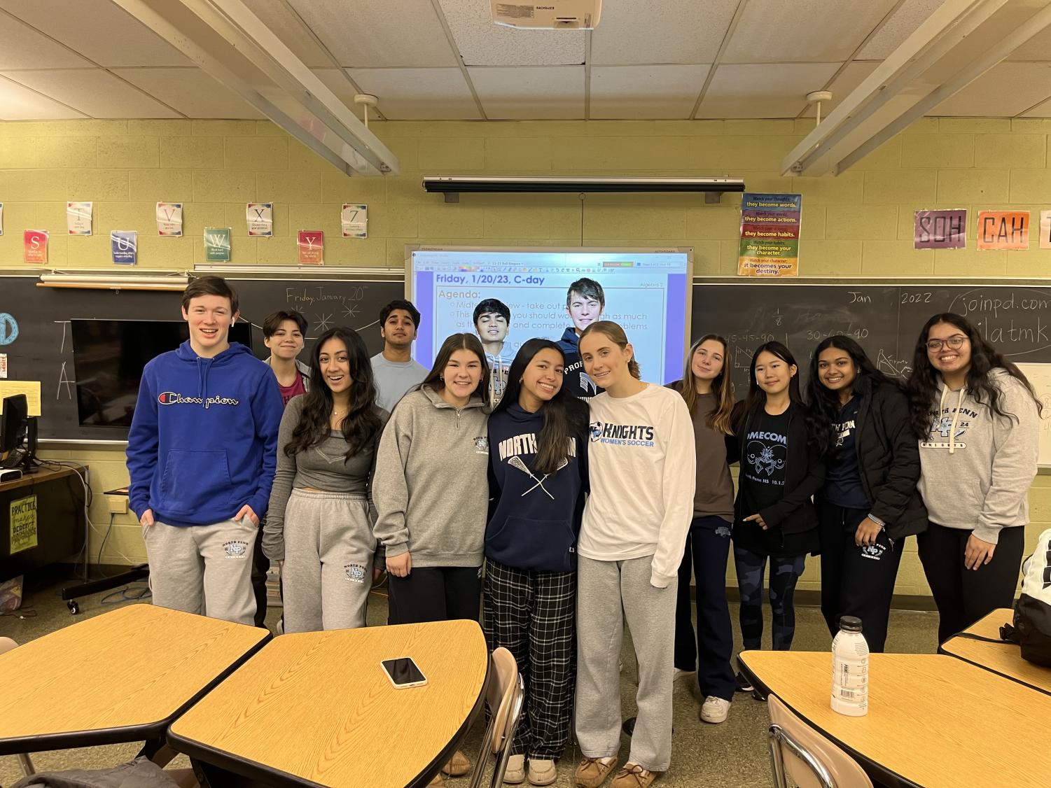 North Penn Junior class cab takes on Winter Ball Spirit Week The