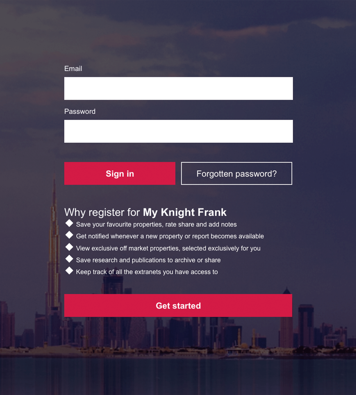 Property App iPad Knight Frank