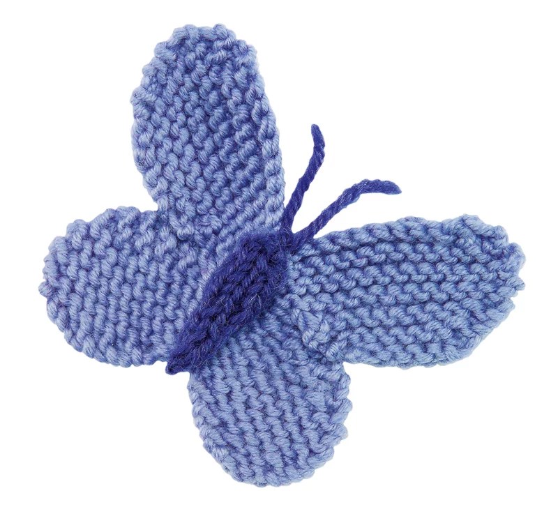 Large Blue Butterfly Knitting Pattern Free Knitting Bee