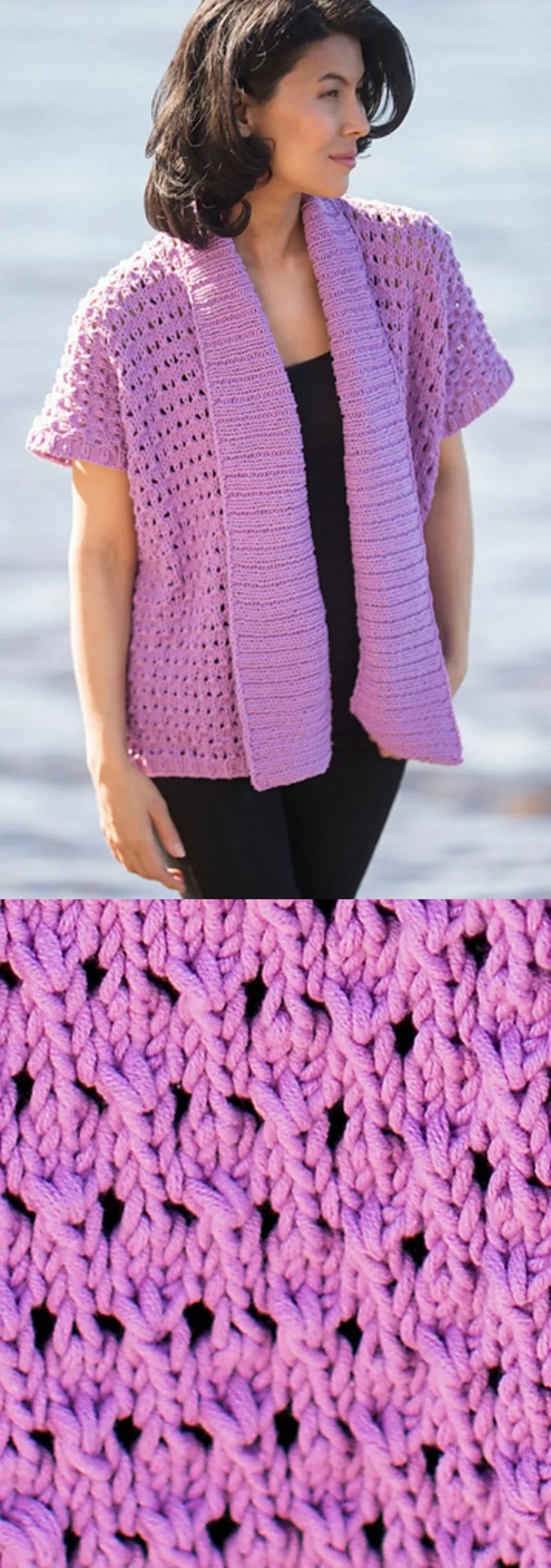 FreeknittingpatternforalacySummertopperwithcottonyarn ⋆