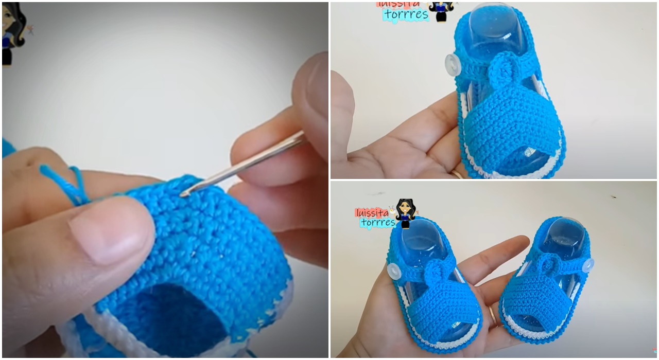 Sandal shoes knitting pattern for babies Knitting Patterns DIY