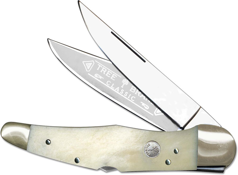 Boker Double Lock Folding Hunter 112021SWB Limited Smooth White Bone