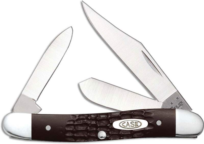 Case Medium Stockman, Brown Synthetic, CA217