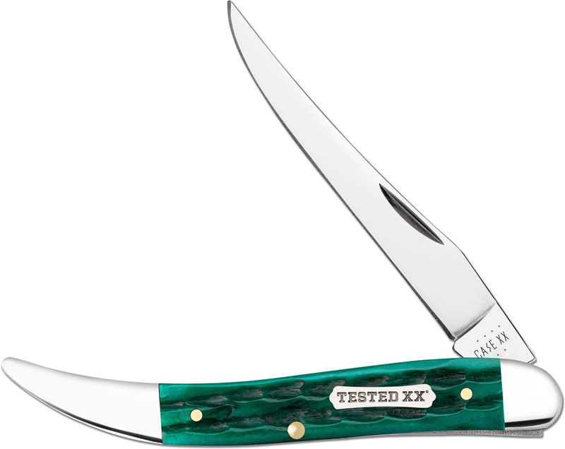 Case Medium Texas Toothpick Knife 48947 Jade Bone 610094SS