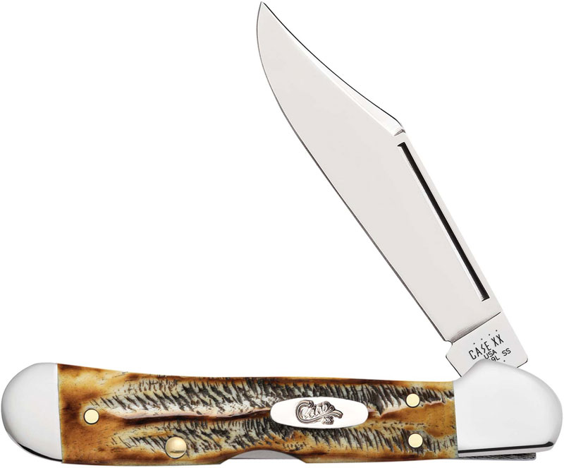 Case Mini CopperLock Knife 65327 BoneStag 6.51749LSS