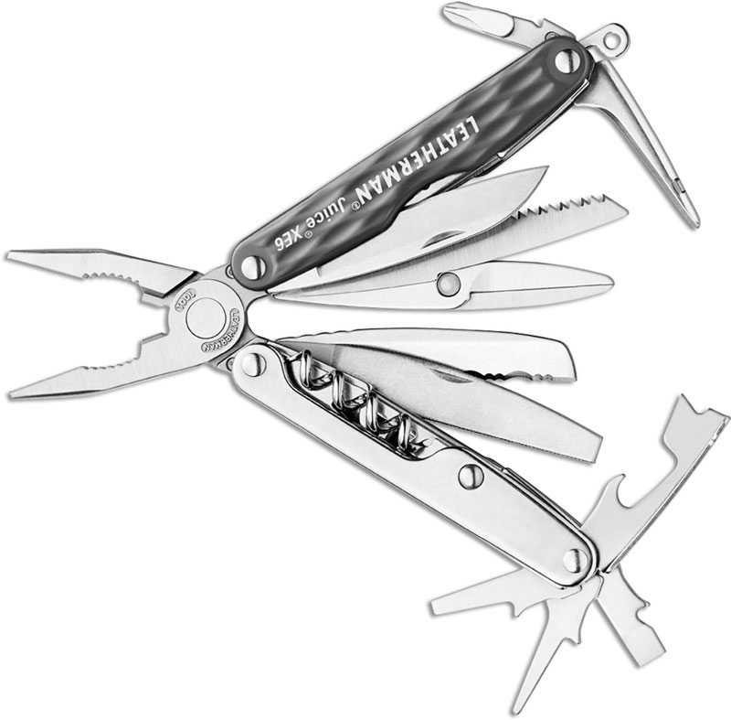 Leatherman Juice XE6 Tool, Granite Gray, LE831930