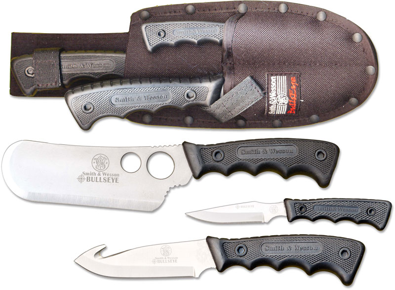Smith and Wesson Knives, Bullseye Campfire Knife Set, SWCAMP
