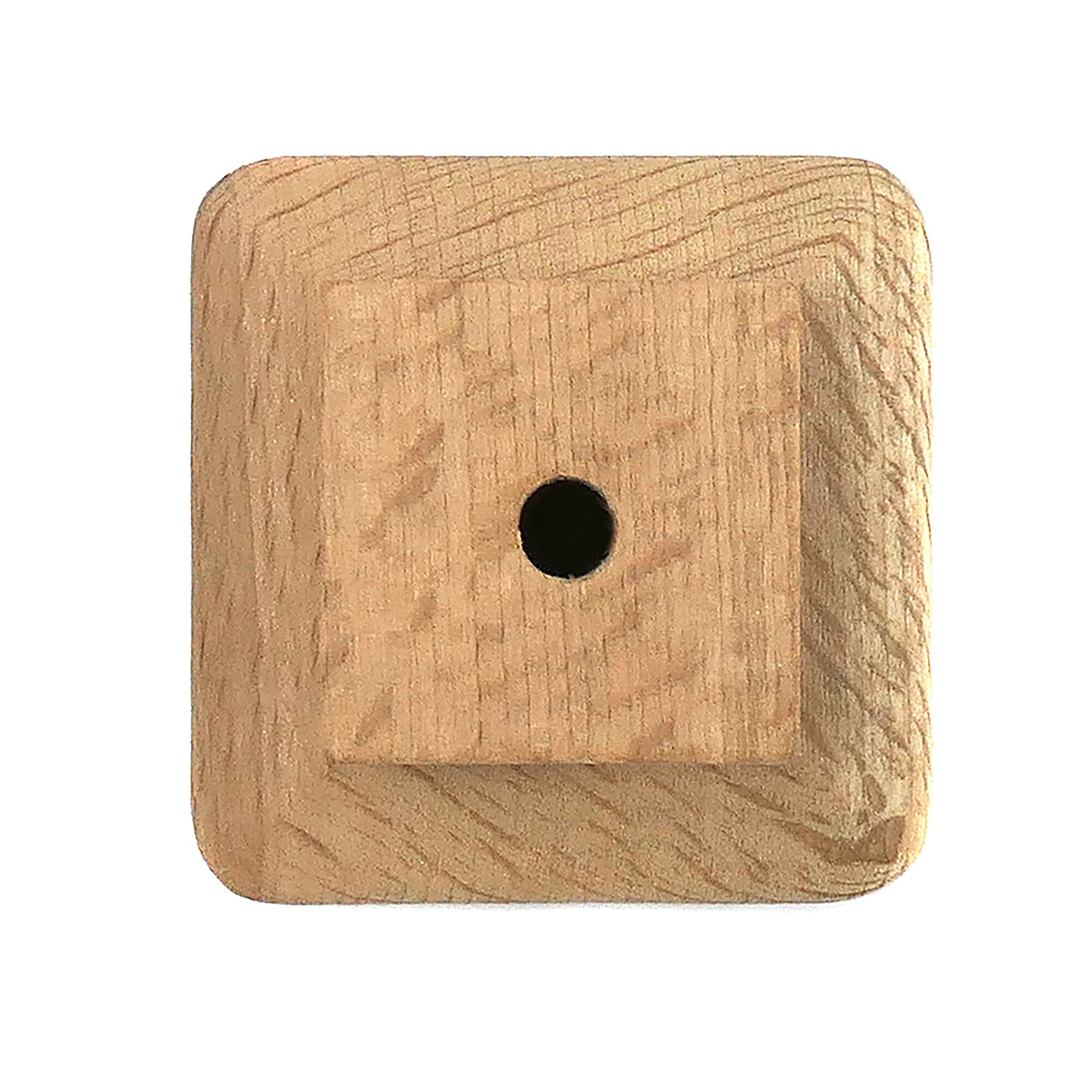 Au Natural Wood Collection 1 1/2" Square Knob by Laurey Hardware