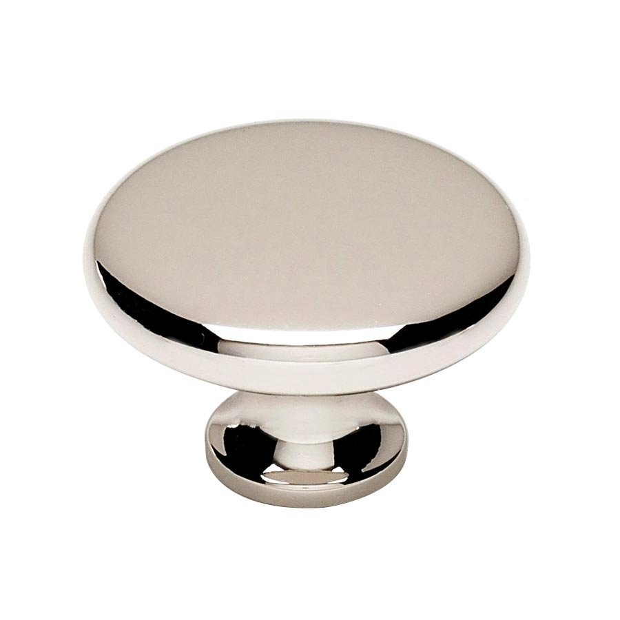 Knobs I Collection Solid Brass 1 1/2" Knob in Polished Nickel by Alno