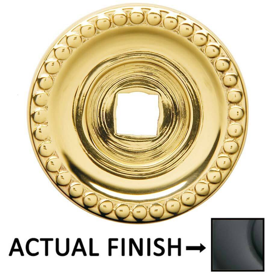 Quick Ship Collection 1 3/8" Diameter Beaded Knob Backplate in Oil Rubbed Bronze by Baldwin