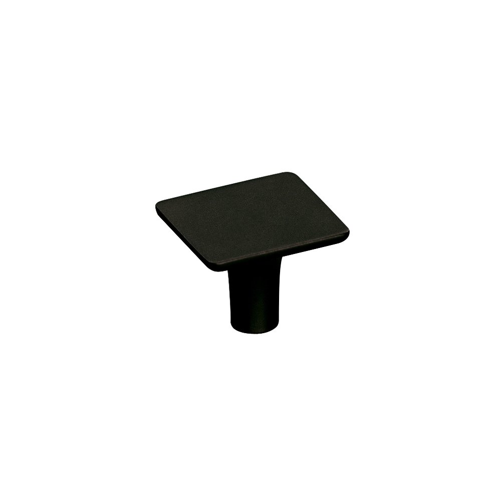 Knobs Collection 1" Square Knob in Matte Black by Schwinn