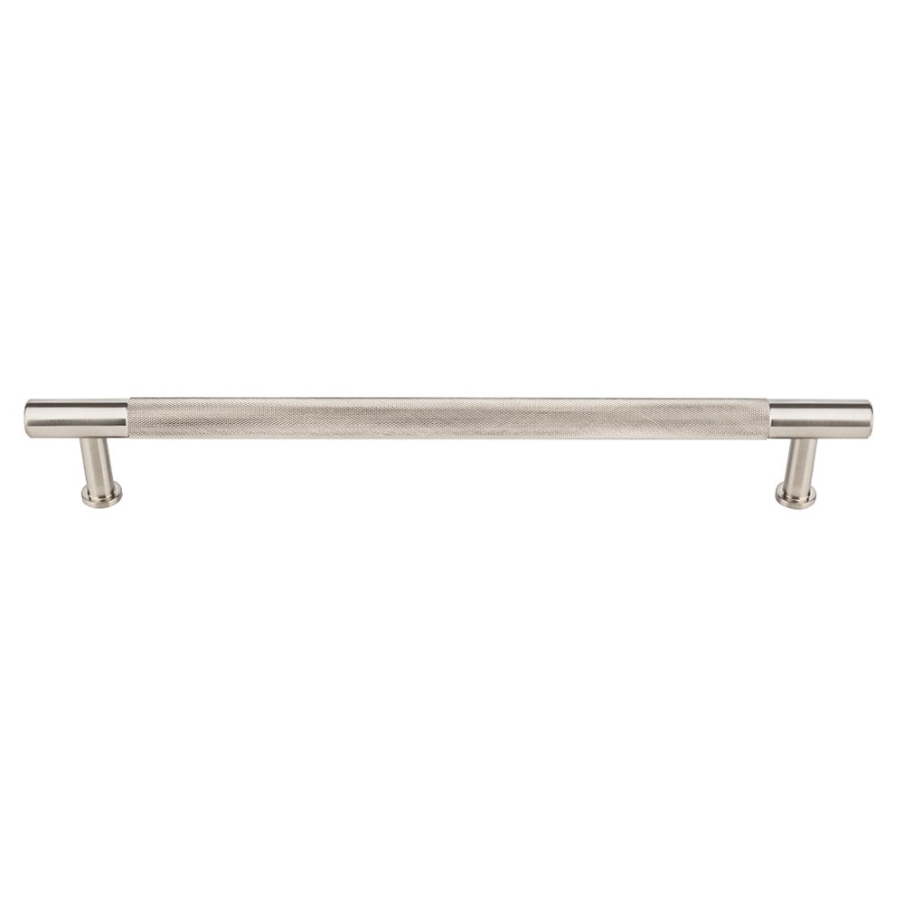 Beliza Collection 12" Centers Knurled Appliance Pull in Brushed Satin