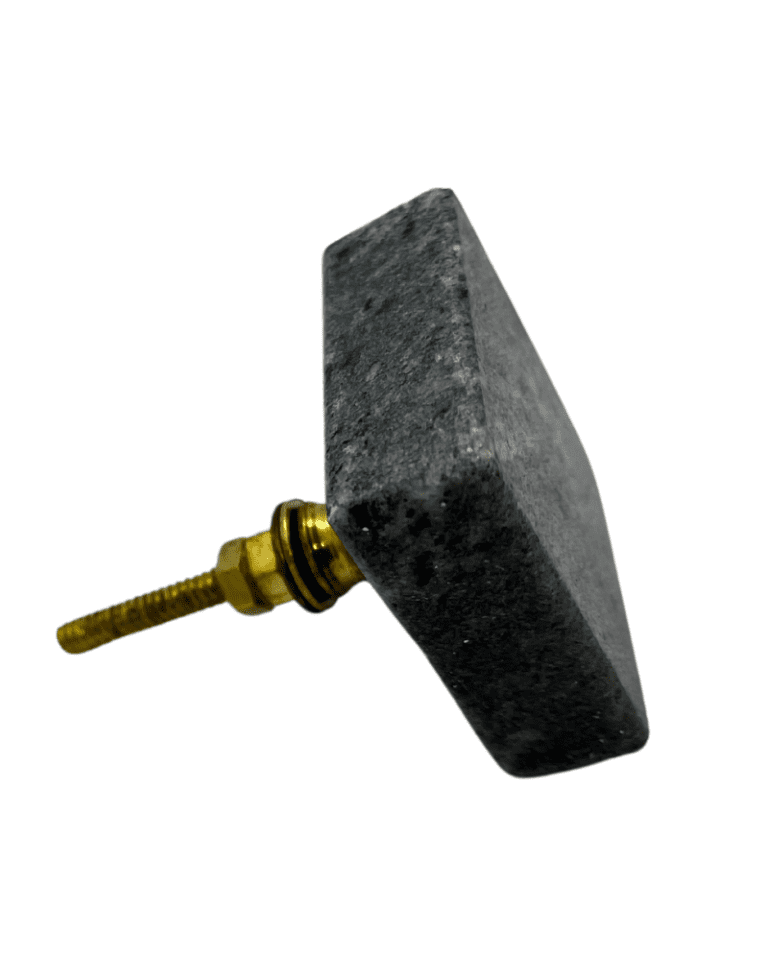 Grey Square Marble Knob Knobs & Handles