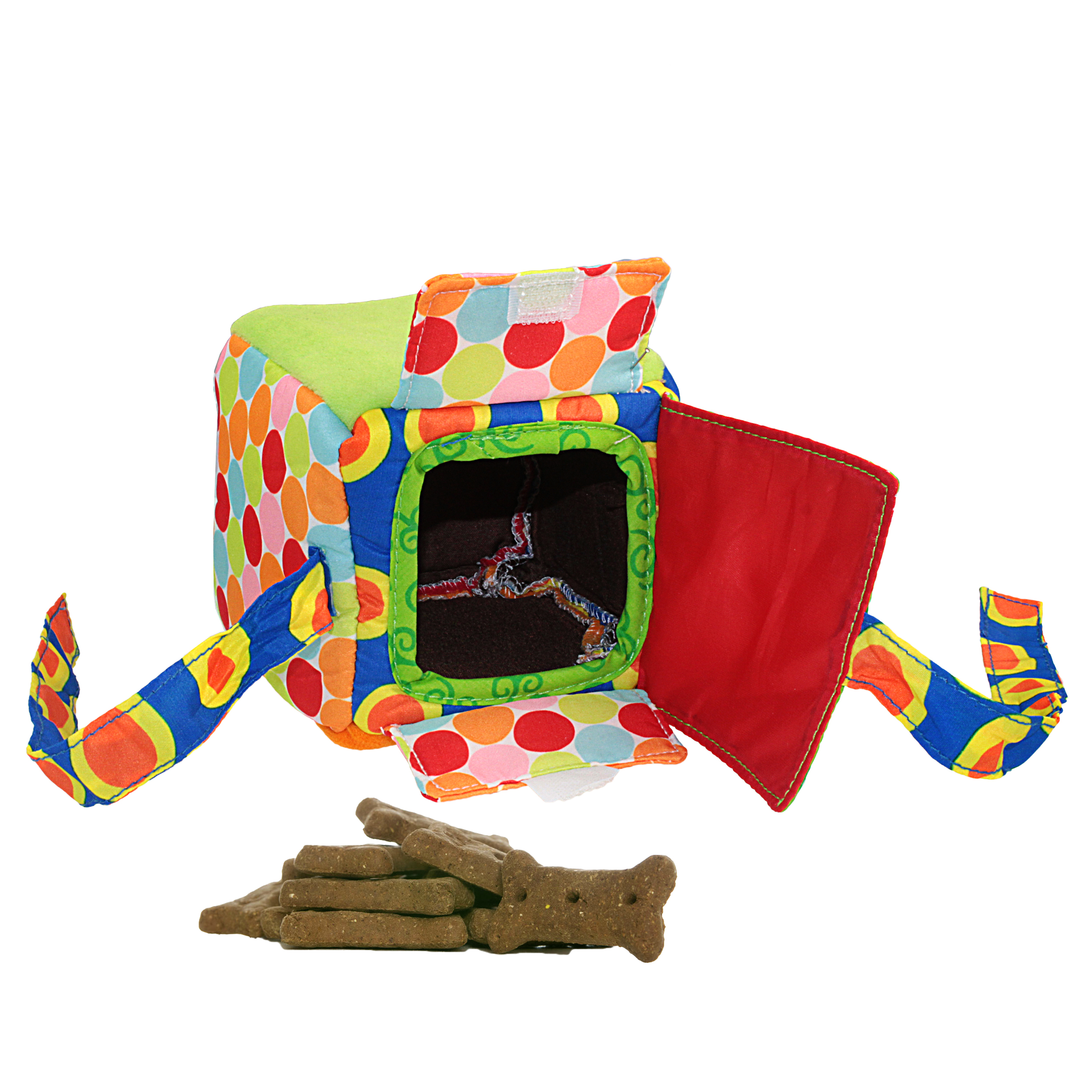 TreatDispensingDogToyTreatintheBox Knots of Fun