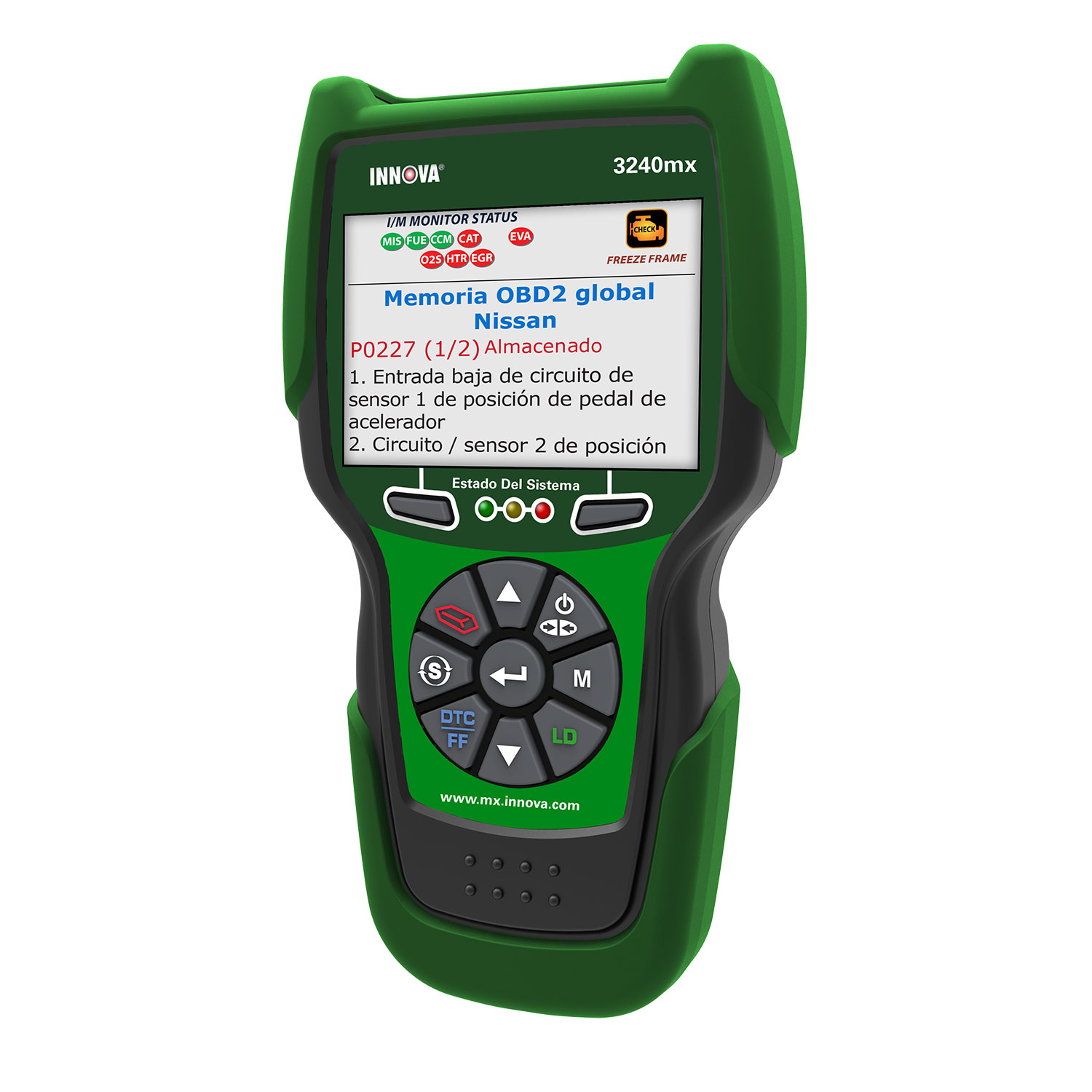 Escaner automotriz OBDII ABS+SRS (3240MX) Knova