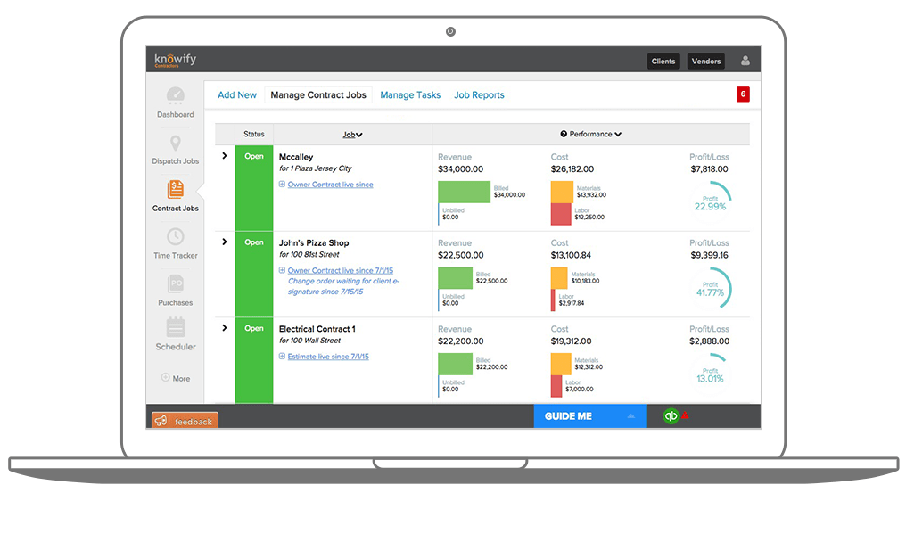 Contractor & SubContractor Business Software Knowify