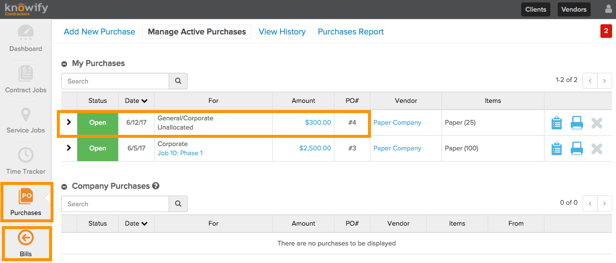 How Do I Log a Bill Against a PO? Knowify