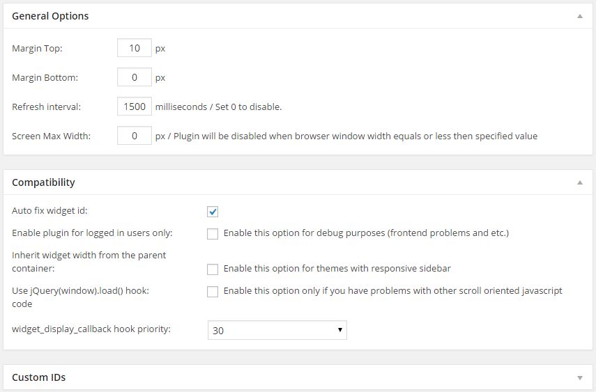 How to Create Sticky floating Sidebar in WordPress