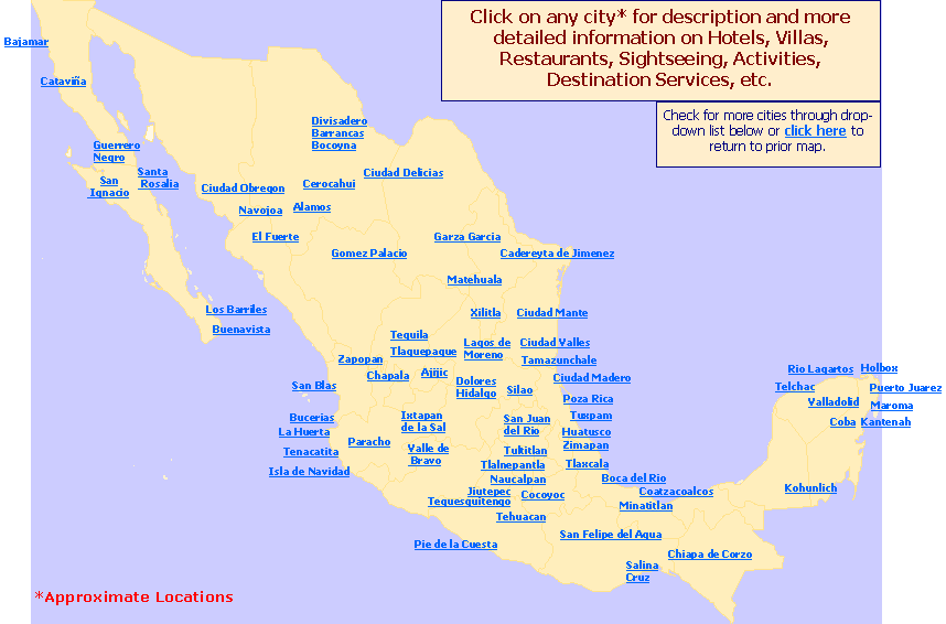 Cities in Mexico
