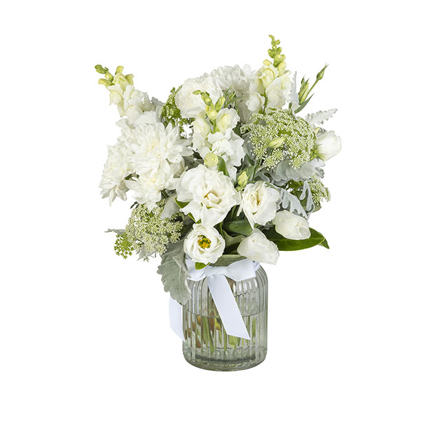 DIY Interflora White Snapdragon Bouquet in Vase Interflora Koch & Co