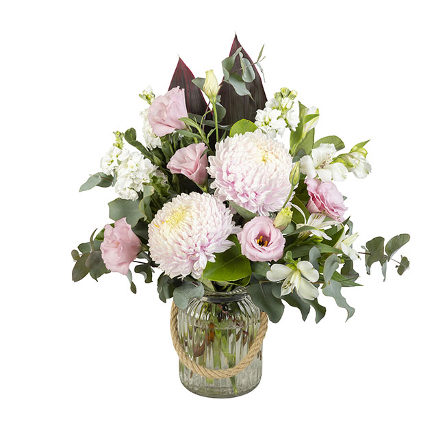 DIY Interflora Pink Flower Bouquet in Vase Interflora Koch & Co
