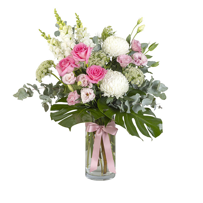 DIY Interflora Pink & White Flower Vase Arrangement Interflora Koch