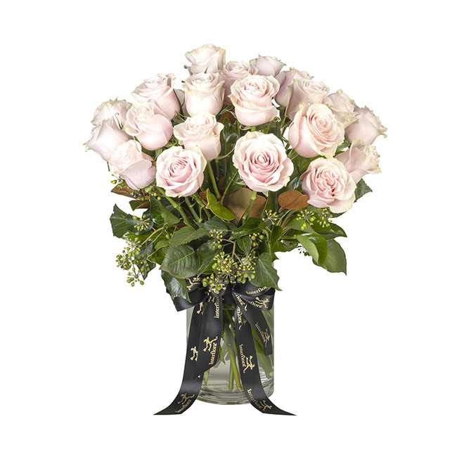DIY Interflora 24 Pink roses in a vase Interflora Koch & Co