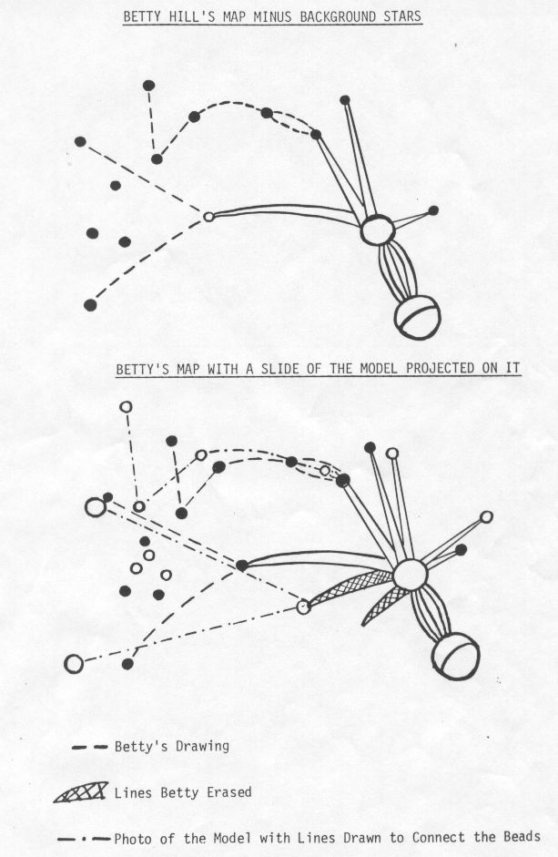 Betty Hill Sketch Star Map Original New Discoveries in Betty Hill's Star Map The Discovery