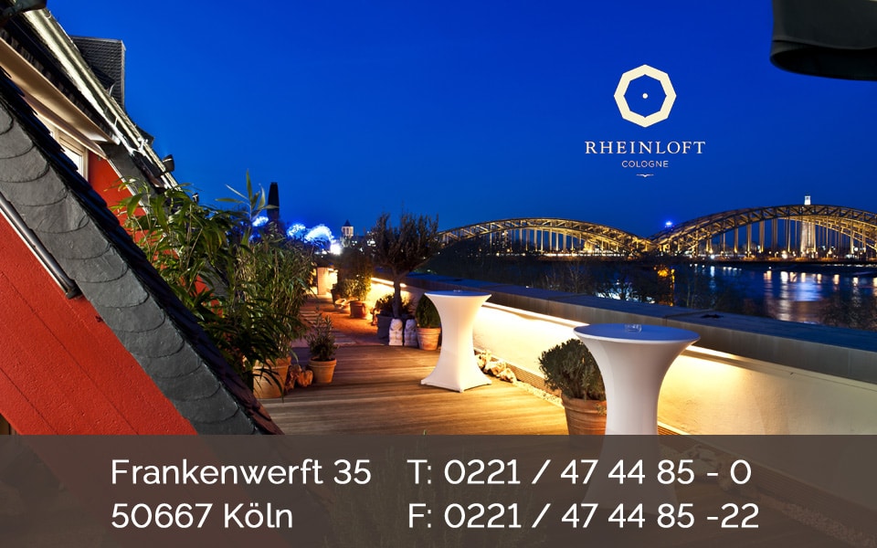 Rheinloft Cologne Die fünf Sterne Location! Eventlocation Köln