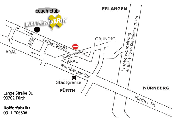 Anfahrt KofferFabrik
