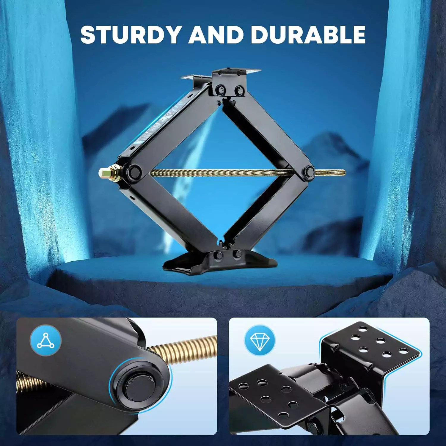 Kohree RV Stabilizer Scissor Jacks 9500lbs 2/4 Pack Stabilizer Jacks