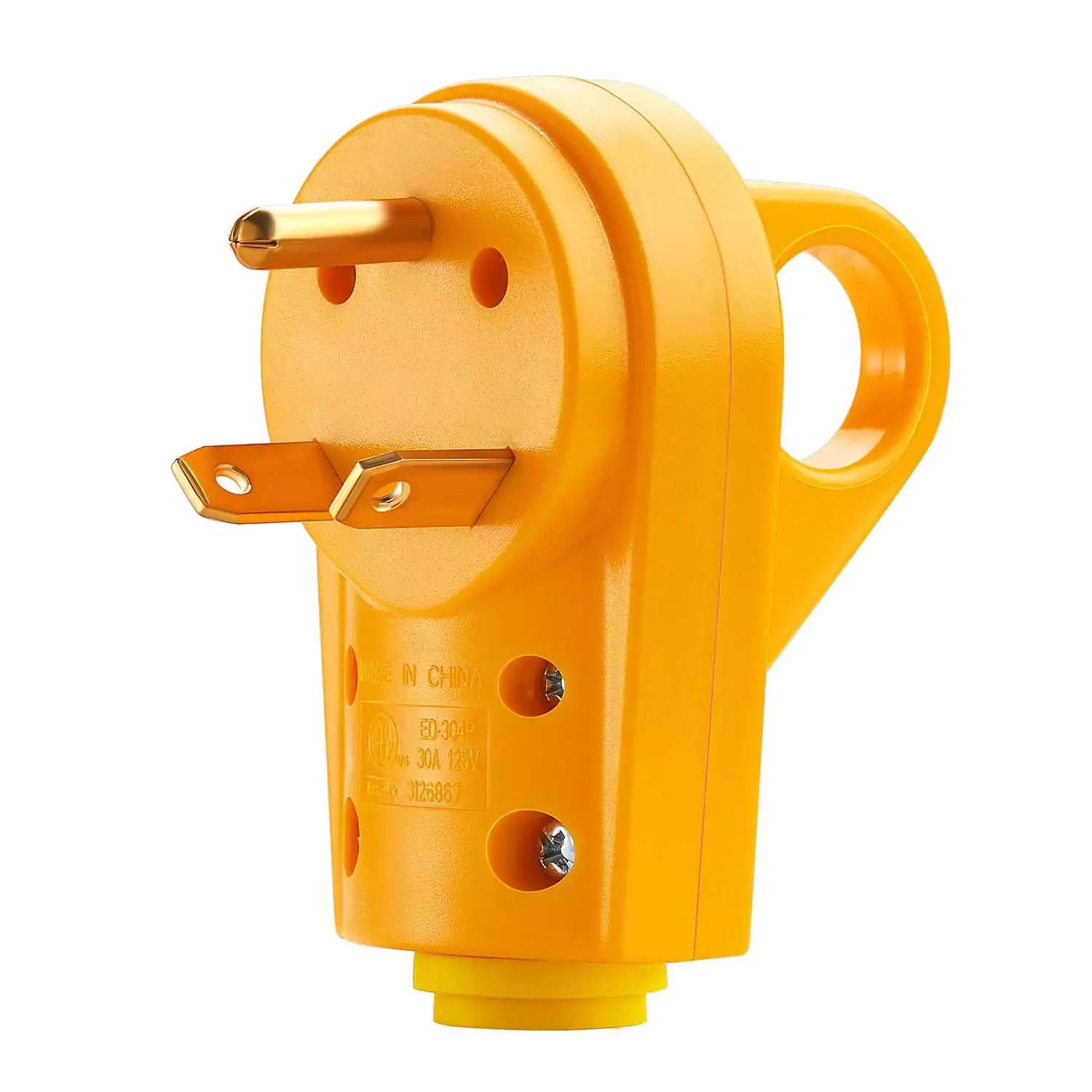Kohree 30 Amp RV Male Replacement Plug NEMA TT30P DIY Assembly Plug