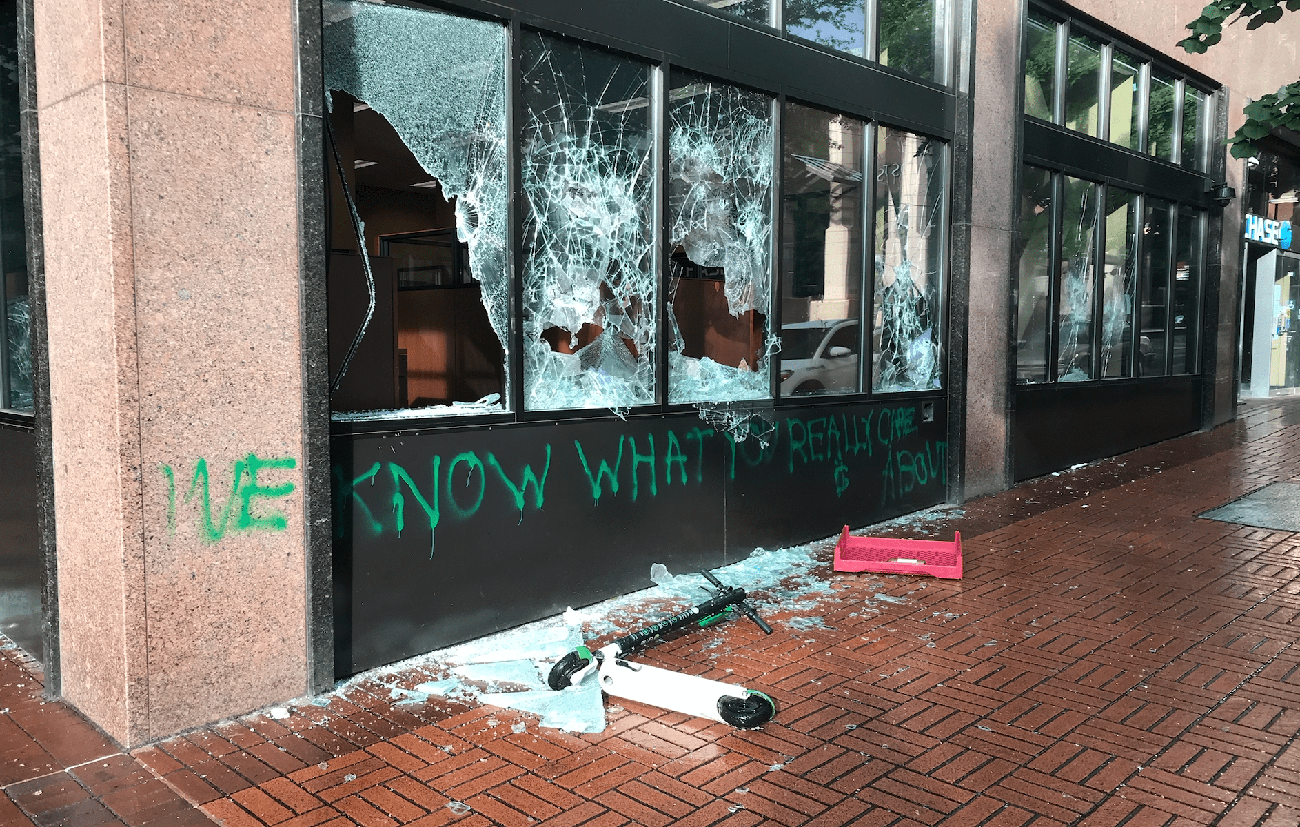 Portland Or Events July 2024 Photos Damage to downtown Portland after overnight riot