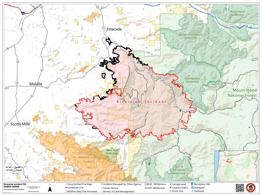 Riverside Fire nears 140k acres, 34 contained