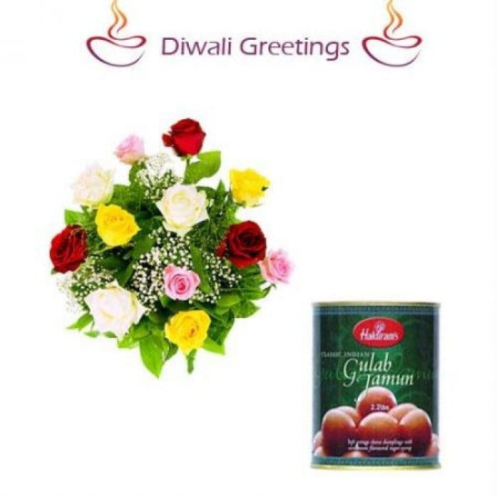 Kolkata Flower Online Delivery Flowers And Gulab Jamun Diwali Gifts