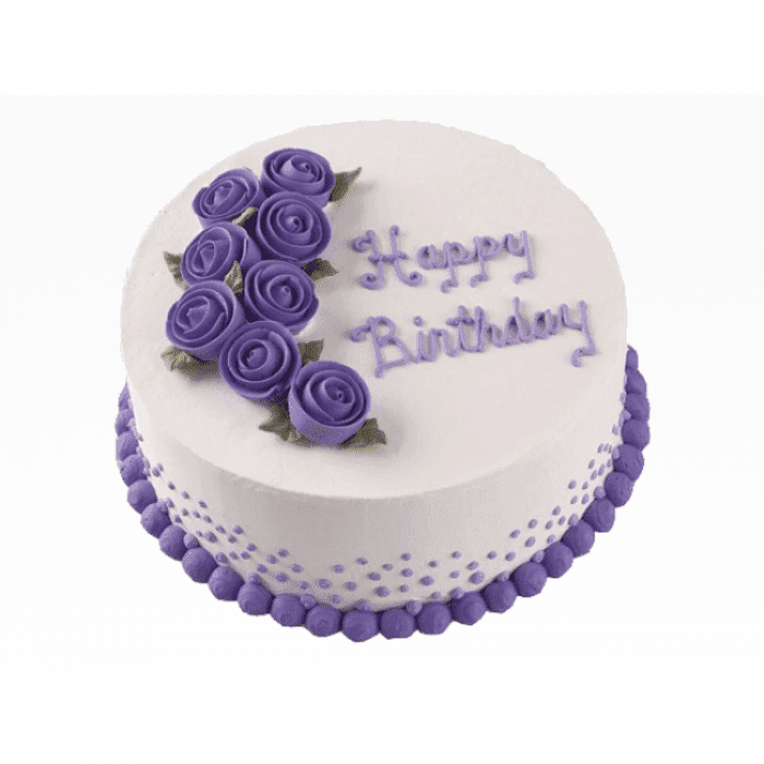 Fondant Cake Delivery Online Kolkata Violet Foundant Cake