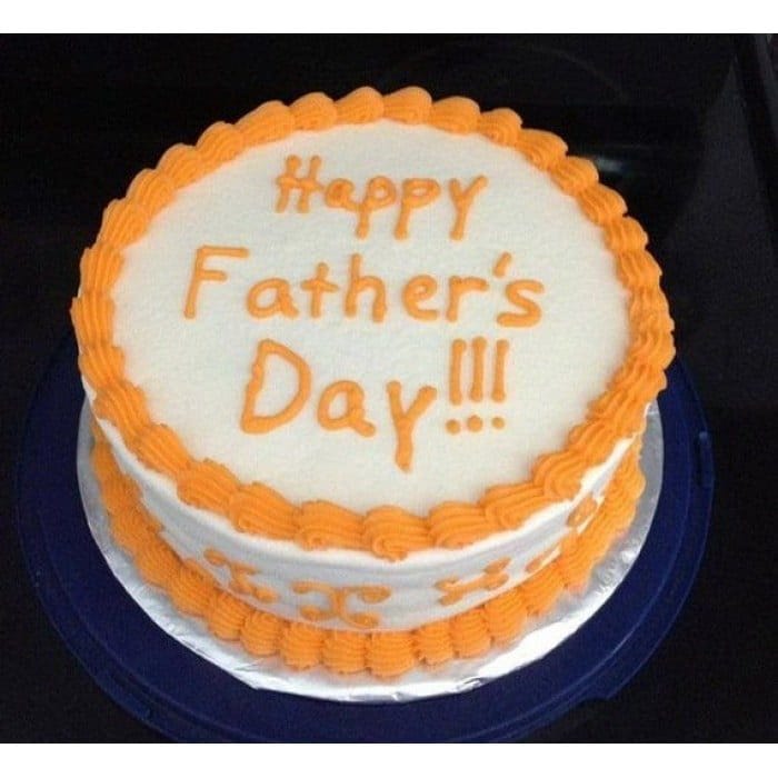 Kolkata Cakes Buy Online Orangy Fathers Day Cake in Kolkata