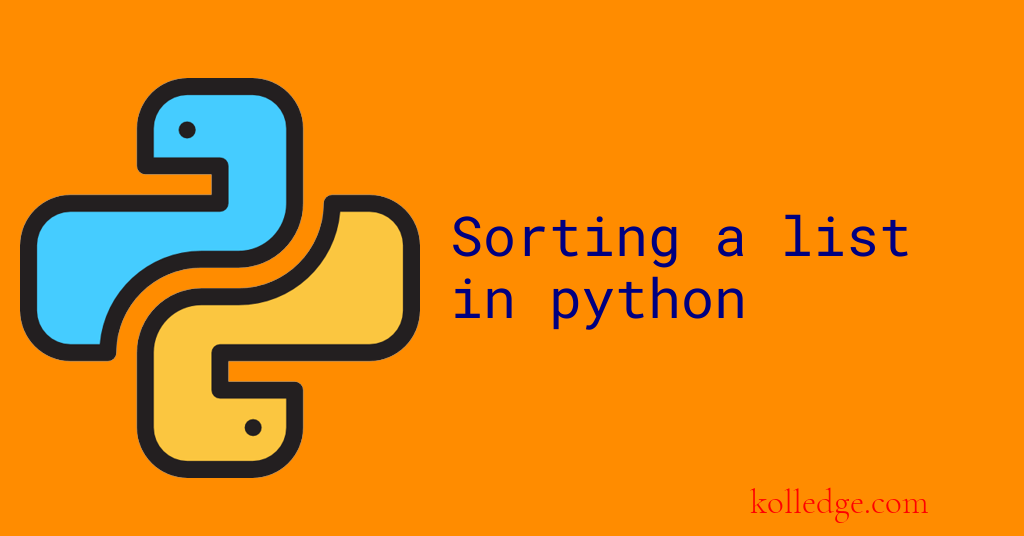 Sorting a list in Python